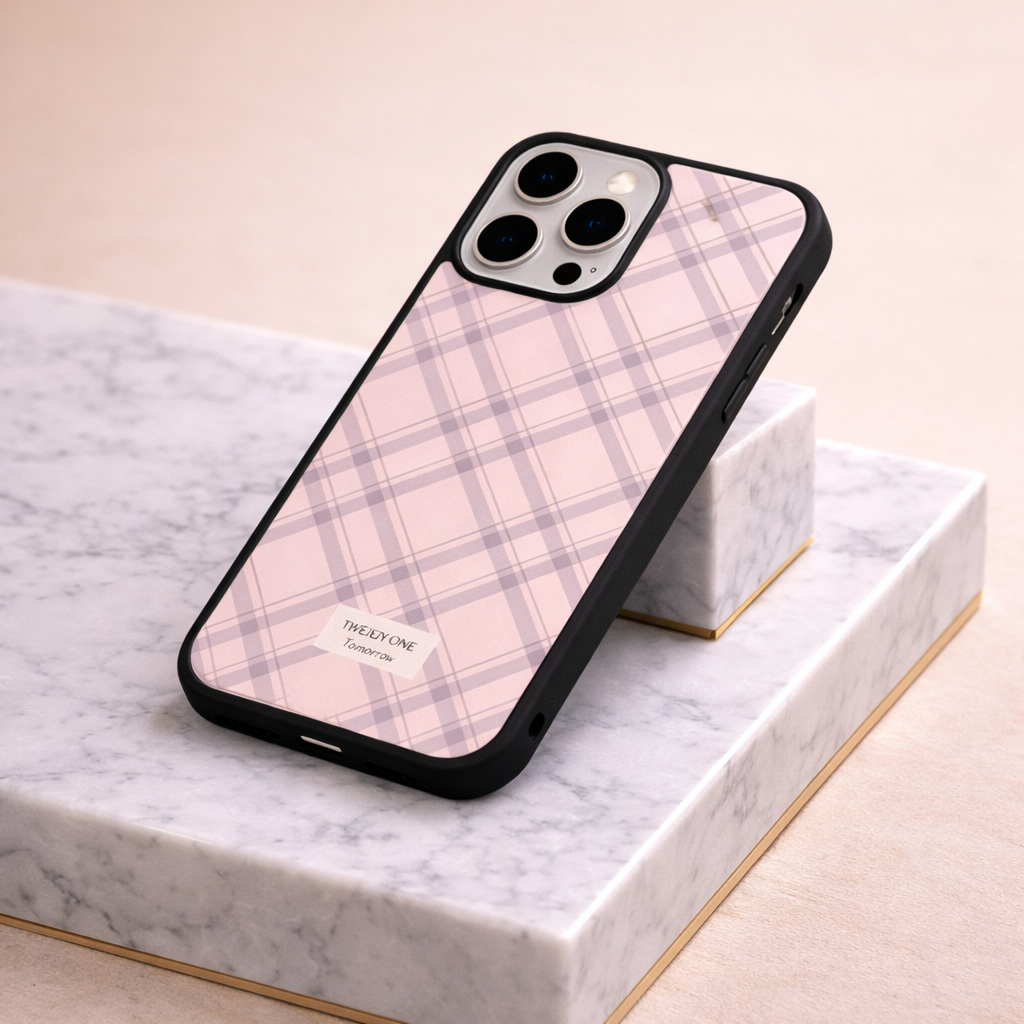 Blush Grid Atelier Case