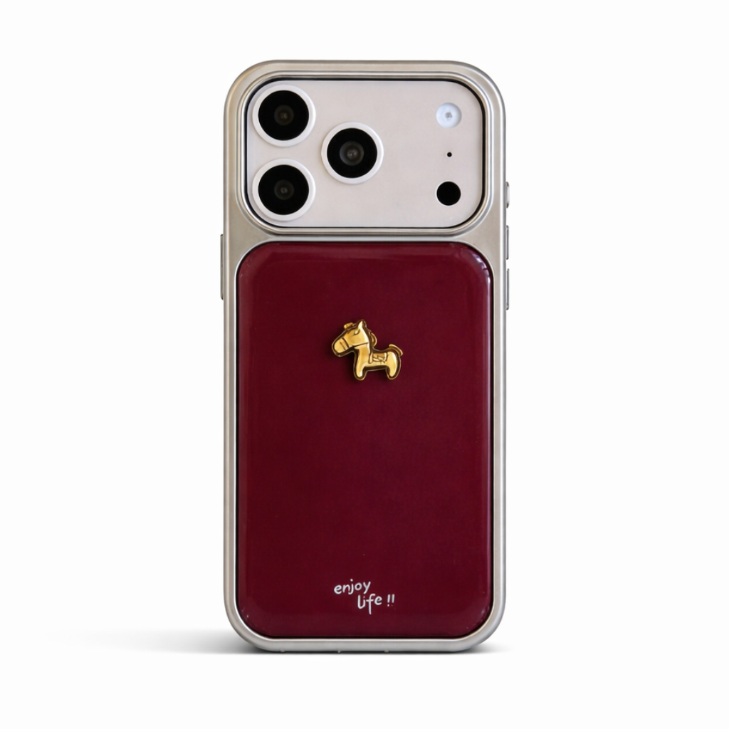 Aurelia Burgundy Charm Case