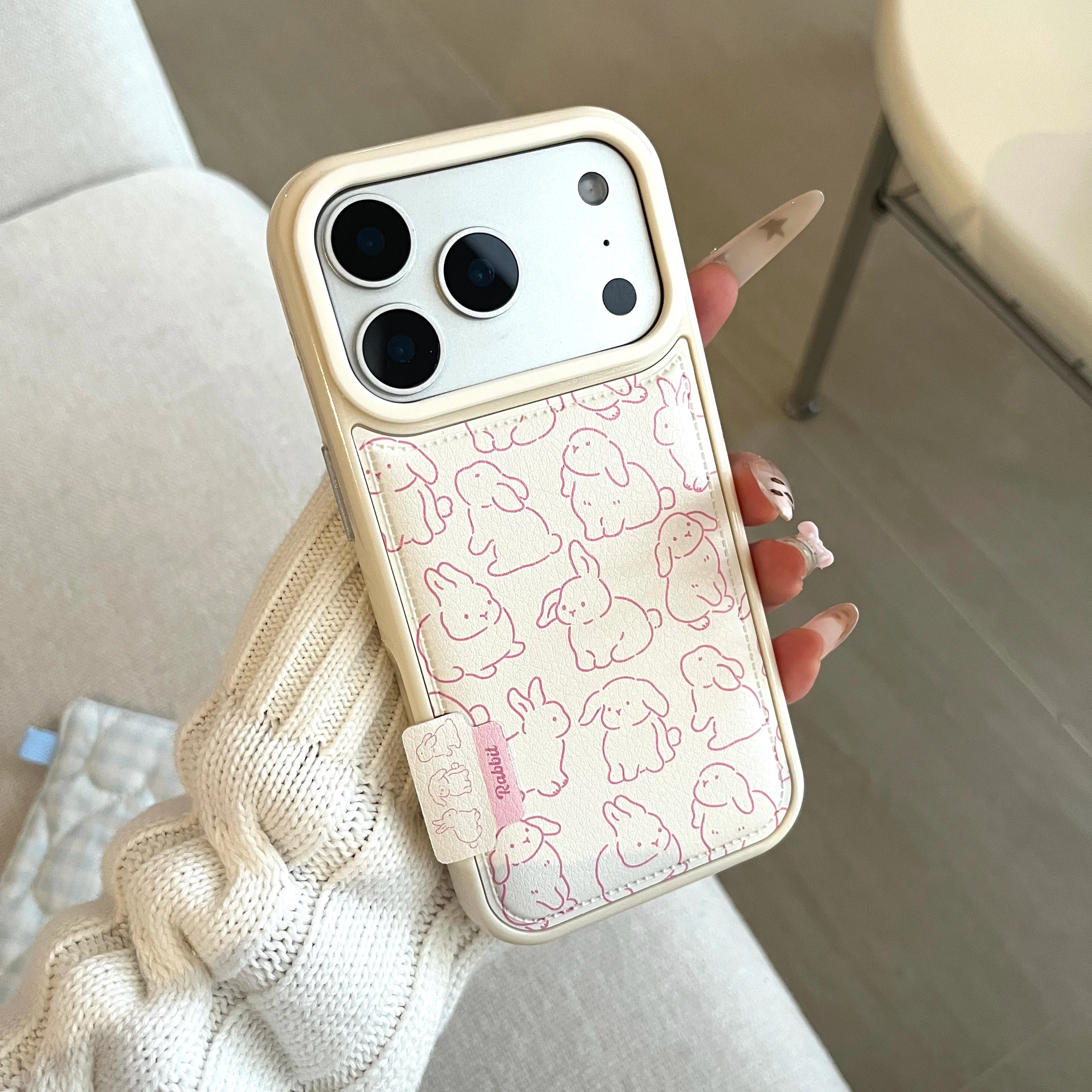 Blush Bunny™ – Trendy Shockproof iPhone Case