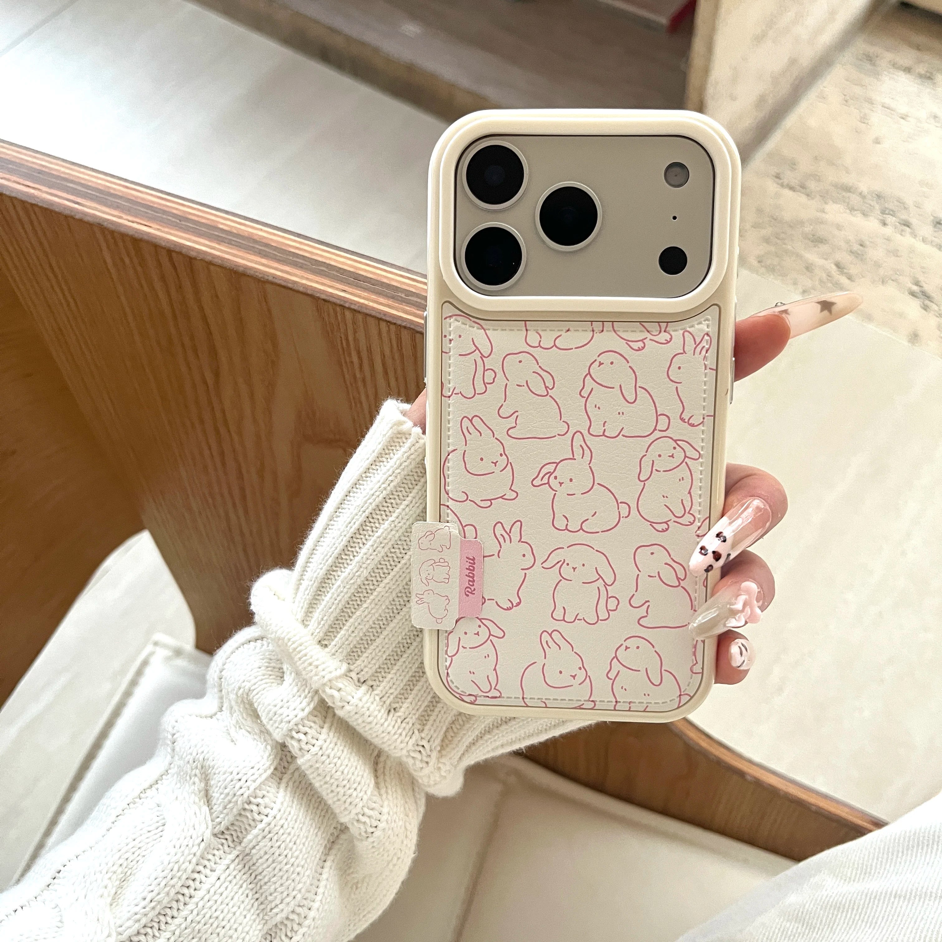 Blush Bunny™ – Trendy Shockproof iPhone Case
