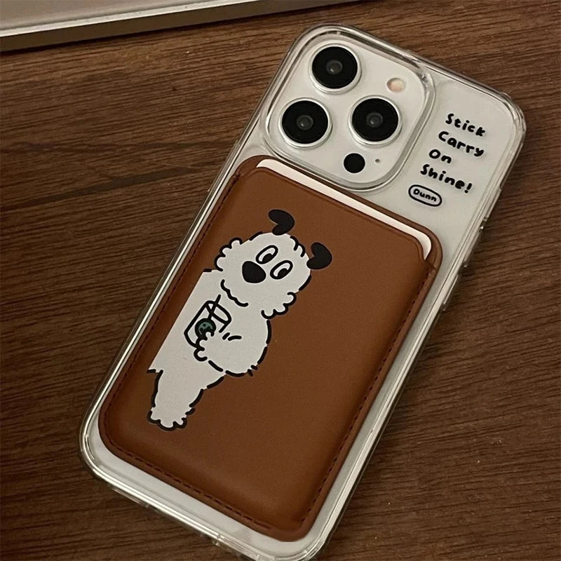 CuteDawg Leather Wallet Case