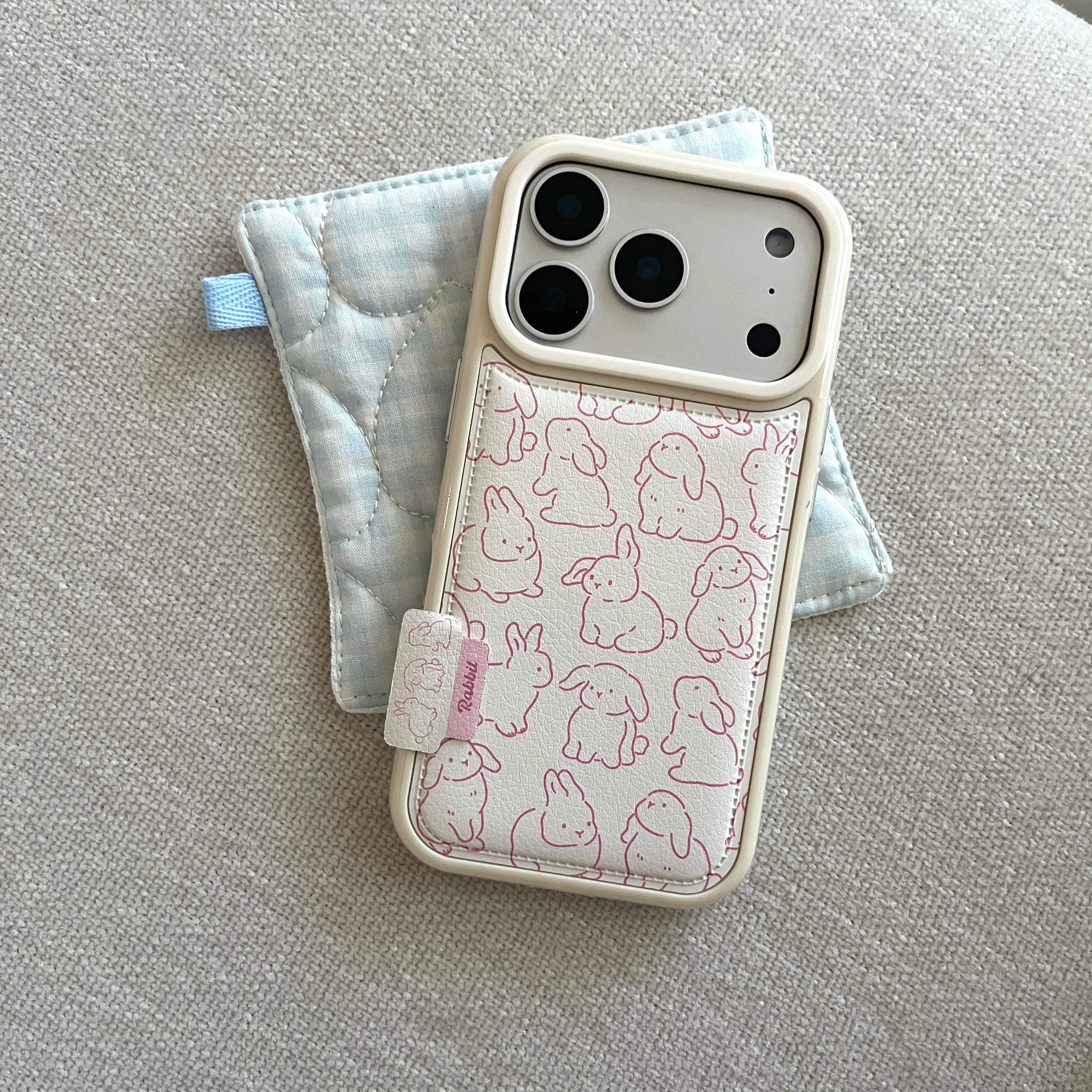 Blush Bunny™ – Trendy Shockproof iPhone Case