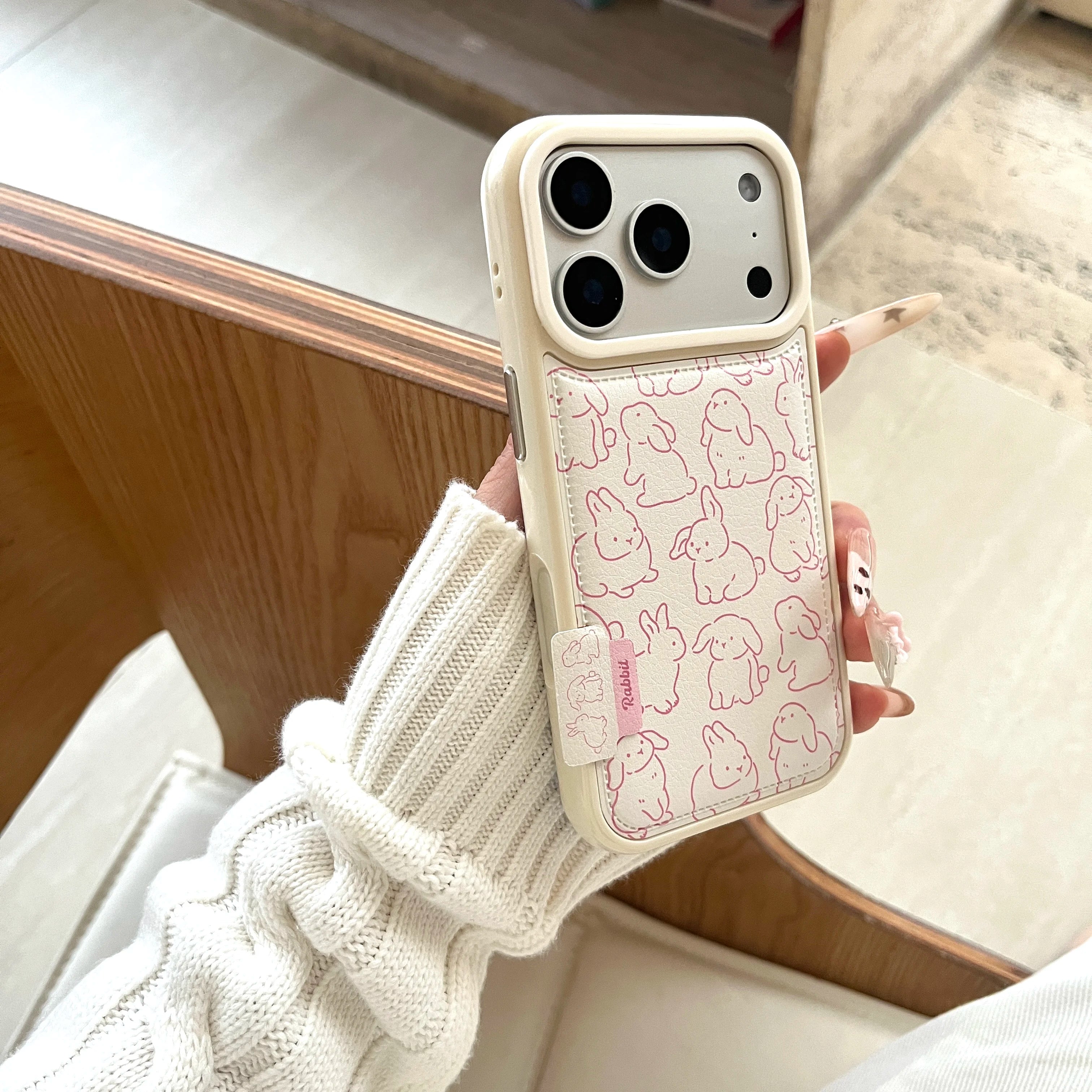 Blush Bunny™ – Trendy Shockproof iPhone Case