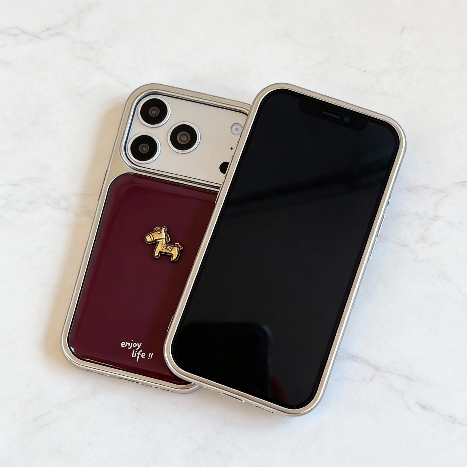 Aurelia Burgundy Charm Case