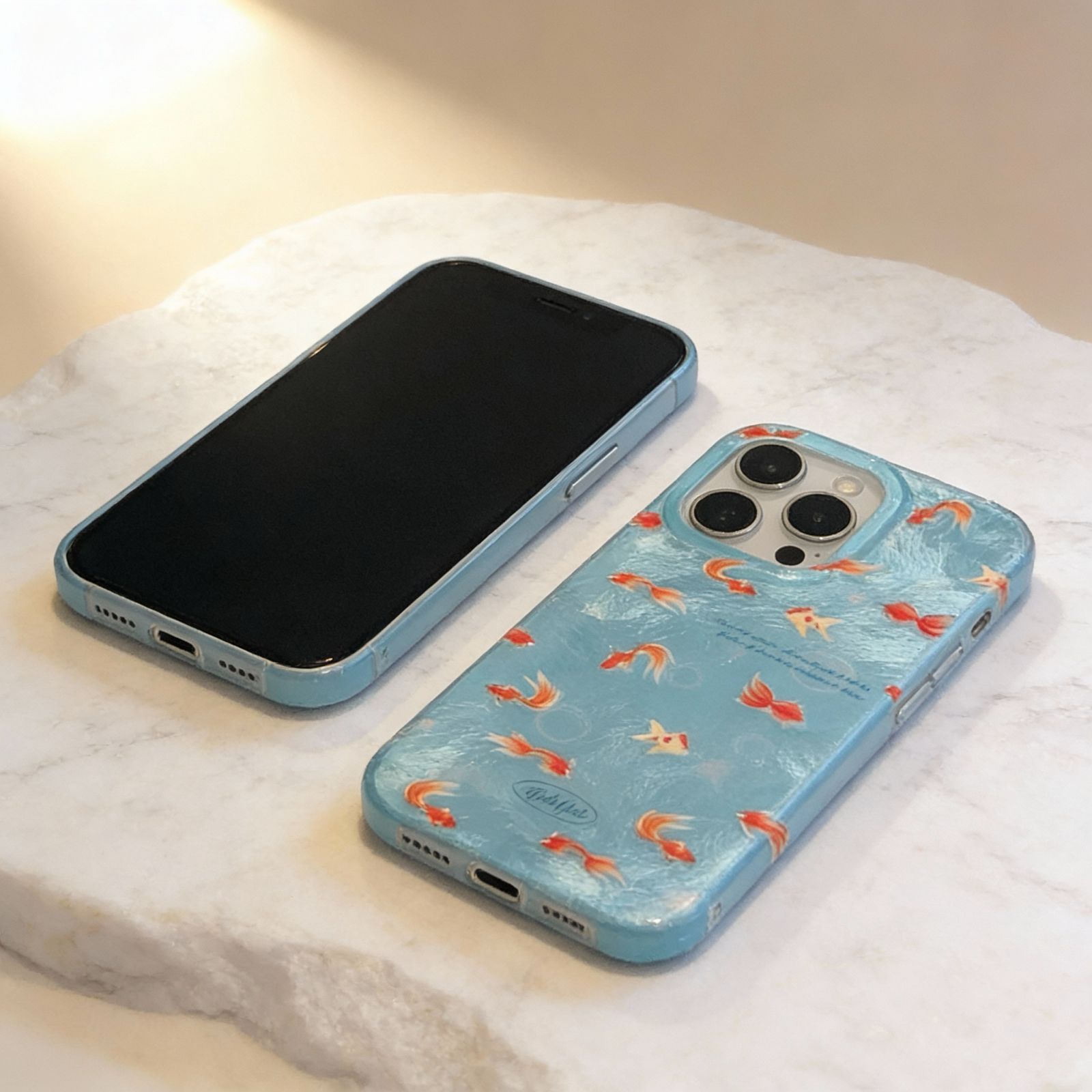 Japanese Koi Spiral Ocean Case