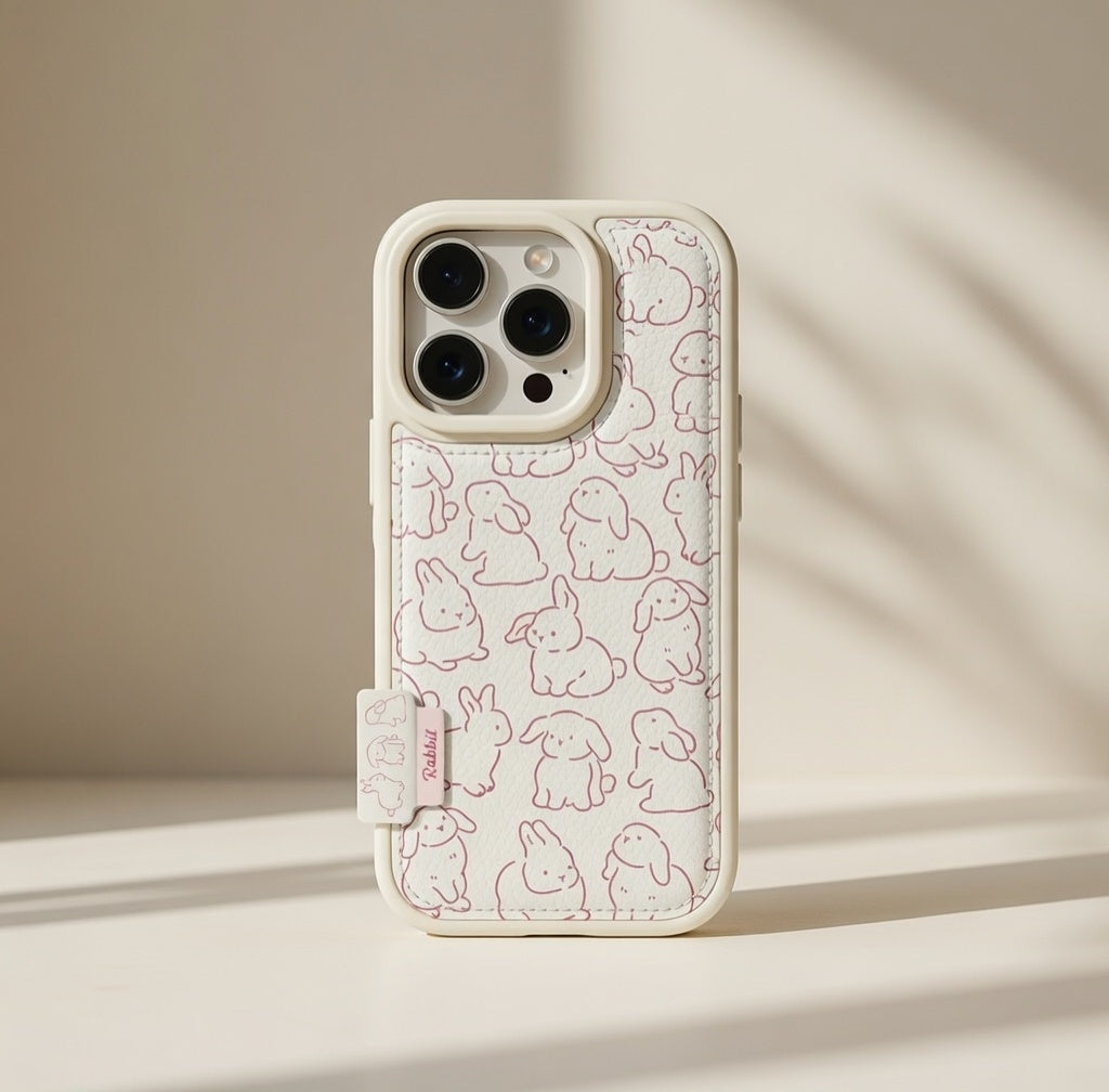 Blush Bunny™ – Trendy Shockproof iPhone Case