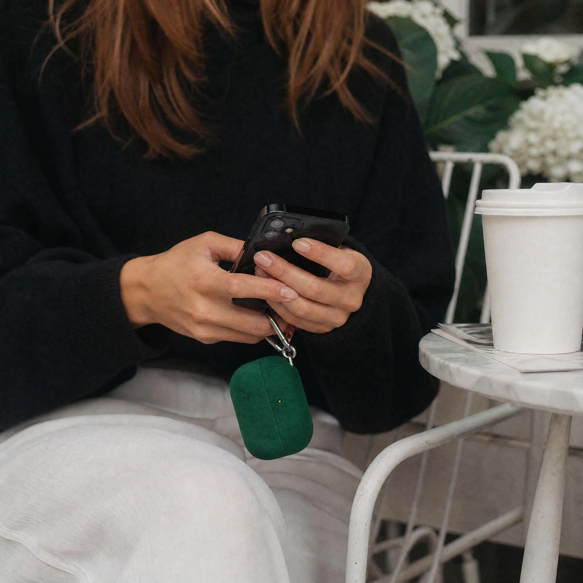 Emerald Leather AirPods Case