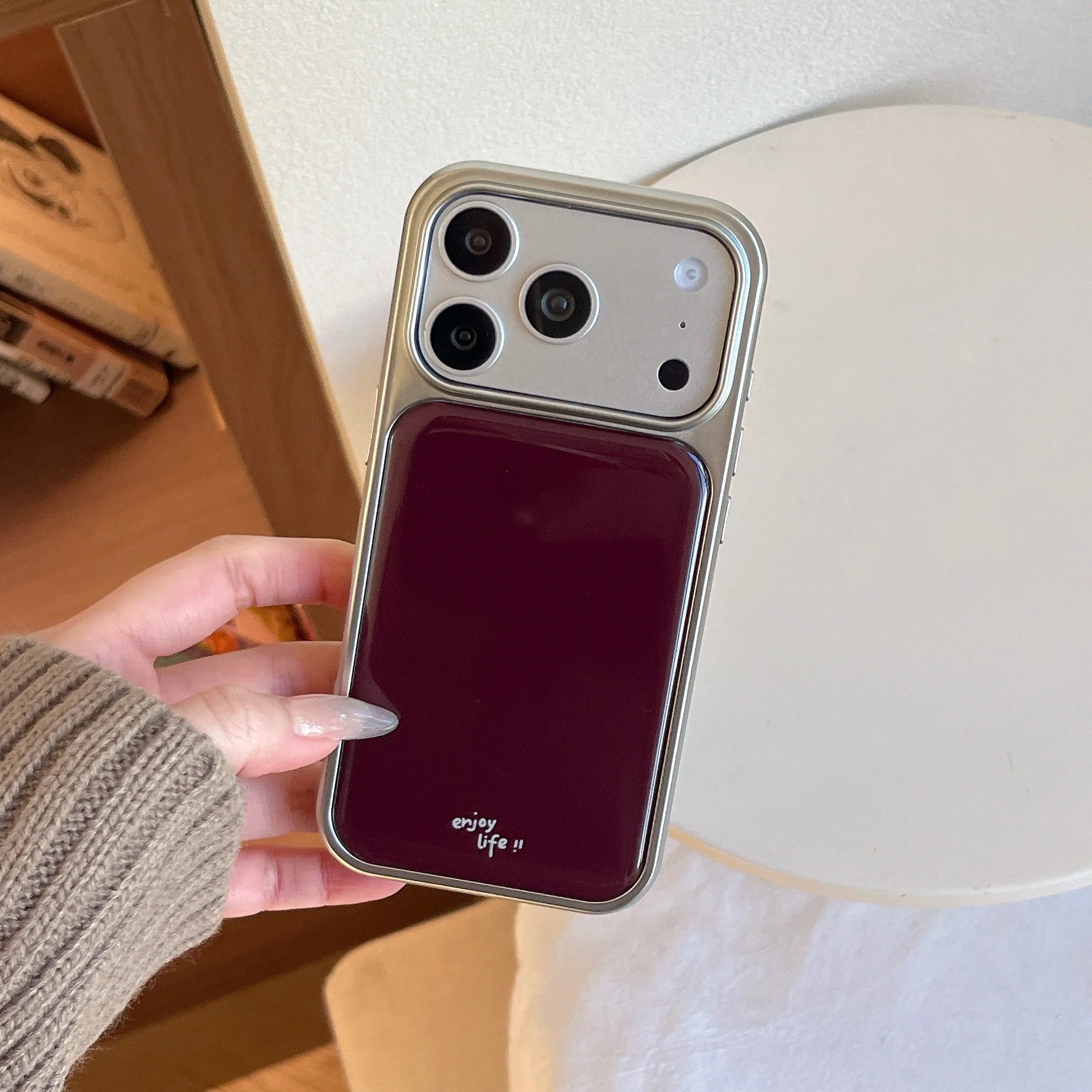 Aurelia Burgundy Charm Case