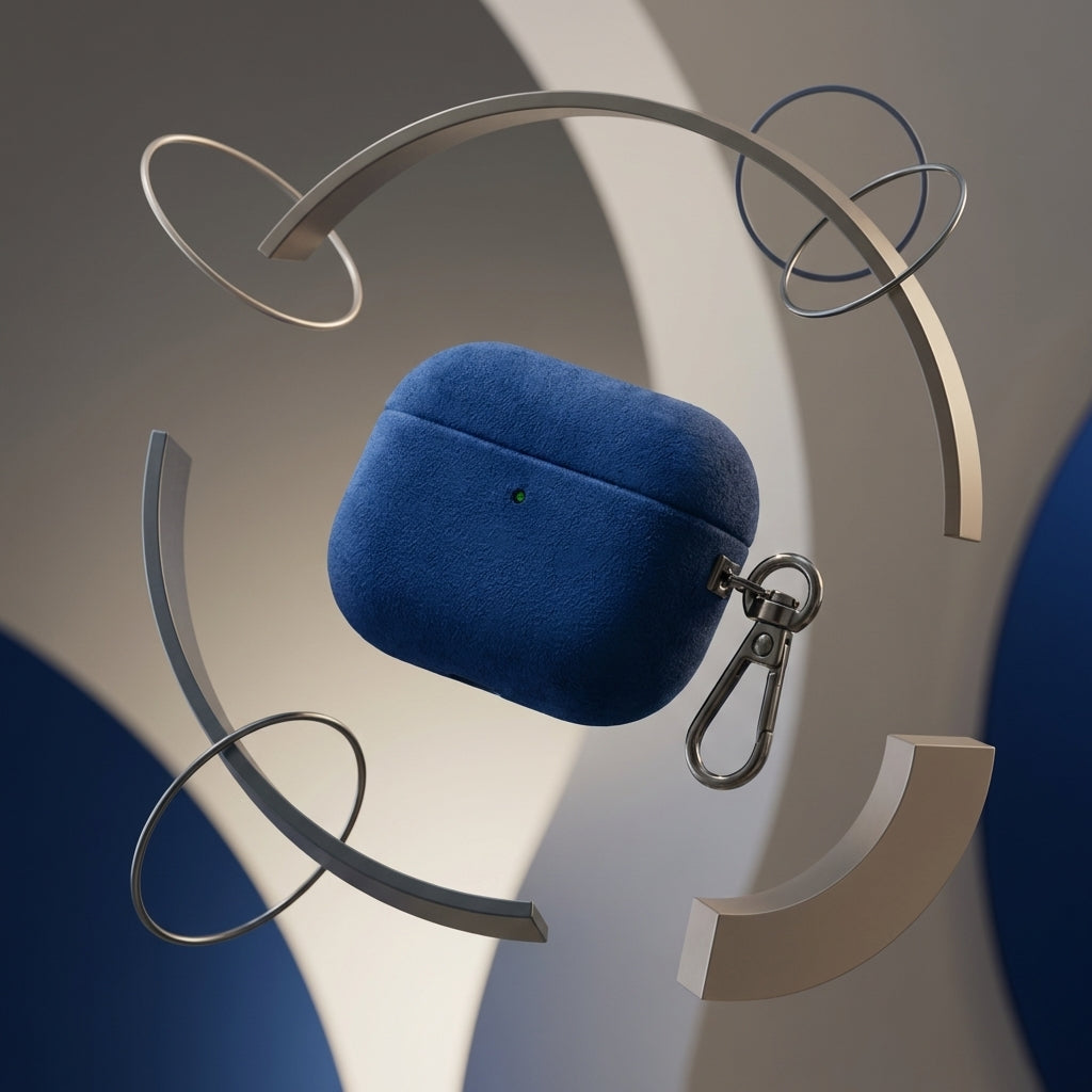 Midnight Blue Leather AirPods Case