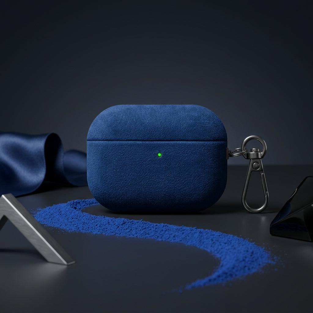 Midnight Blue Leather AirPods Case