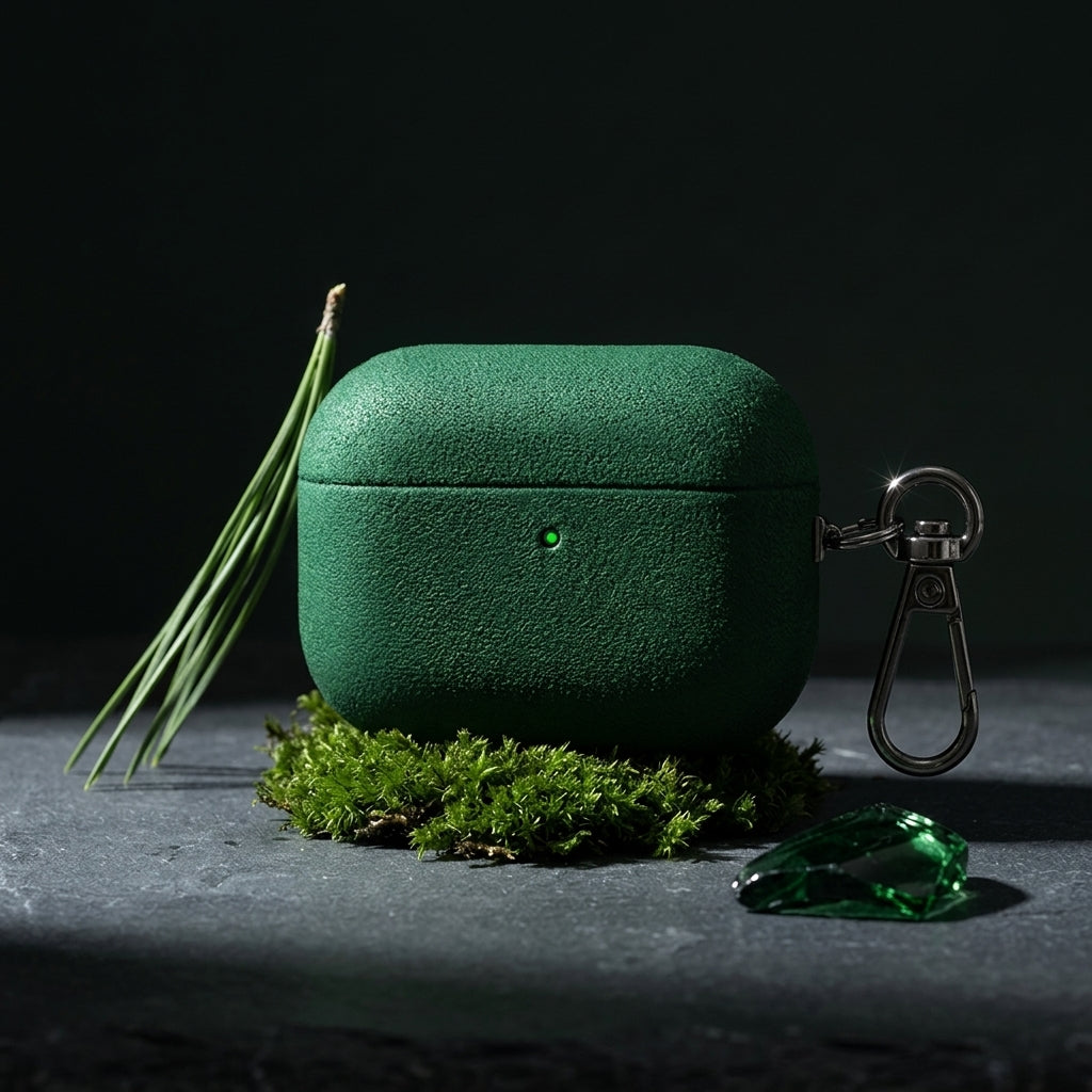 Emerald Leather AirPods Case