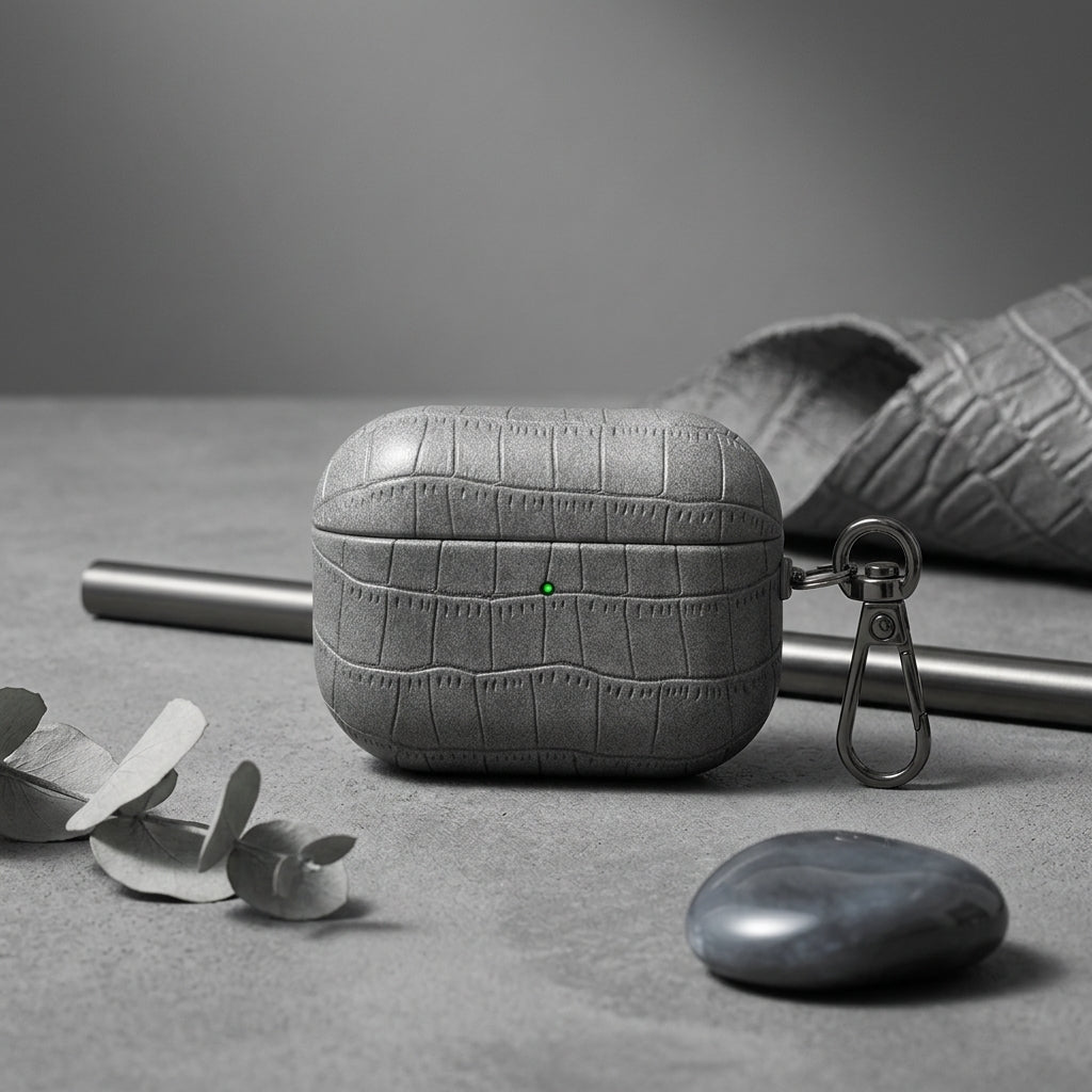 Crocodile Leather AirPods Case