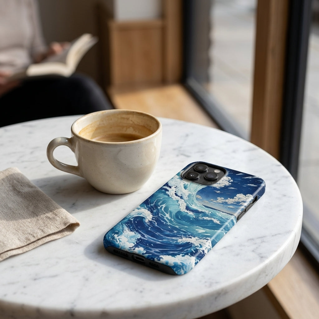 Japanese Ukiyo-E wave case