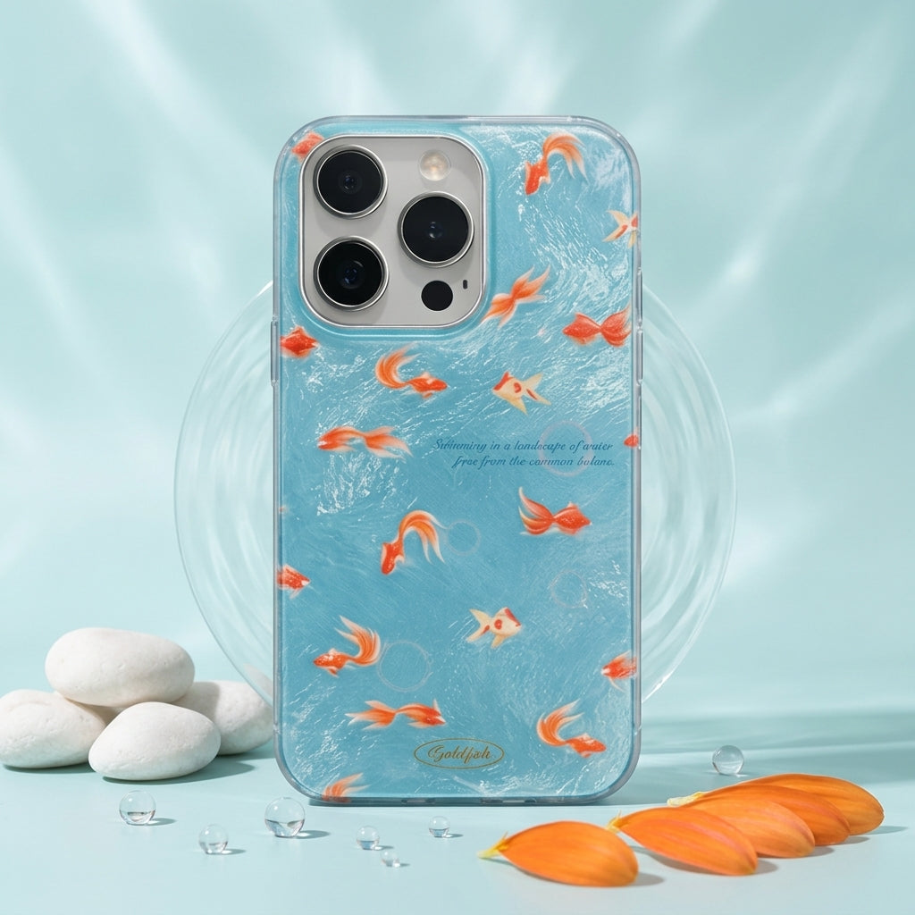 Japanese Koi Spiral Ocean Case