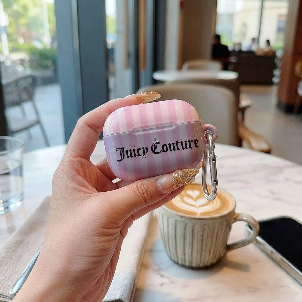 Couture Stripe AirPods Case