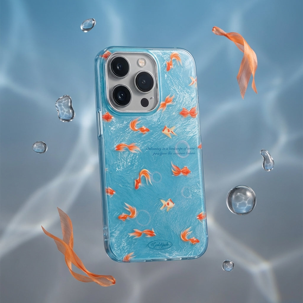 Japanese Koi Spiral Ocean Case